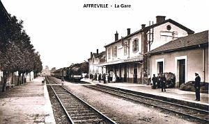 AFFREVILLE - GARE ET TRAIN